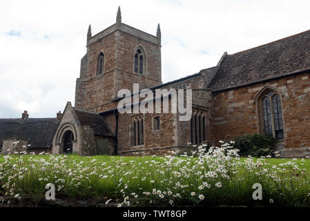 St. Nicholas Church, Bringhurst, Leicestershire, England, UK Stock Photo