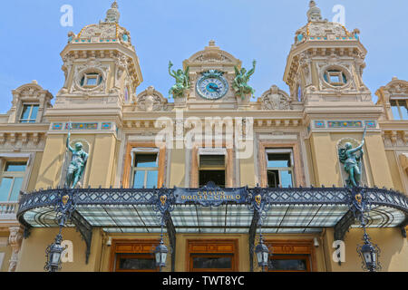 Monte-Carlo, Monaco - June 13, 2014: casino facade, architect Charles Garnier Stock Photo