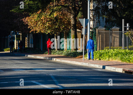 The streets of Sandton central business disdtrict, Johannesburg South Africa. Stock Photo