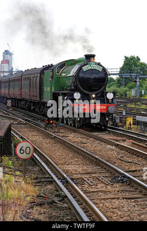 61306 Mayflower on the inaugural run of The Royal Windsor Steam Express on the 4th June 2019. Stock Photo