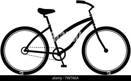 Bicycle icon in trendy design style, Bicycle icon isolated on white background. Stock Vector