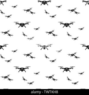 Photo drone pattern seamless vector repeat geometric for any web design Stock Vector