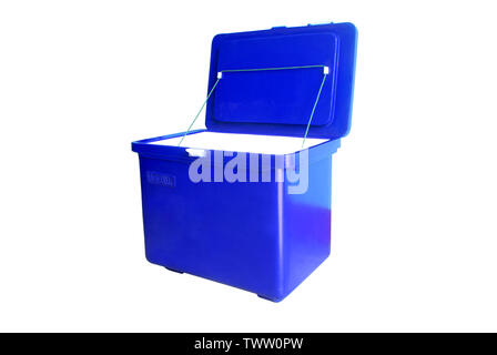 Ice box on white background.(with Clipping Path). Stock Photo