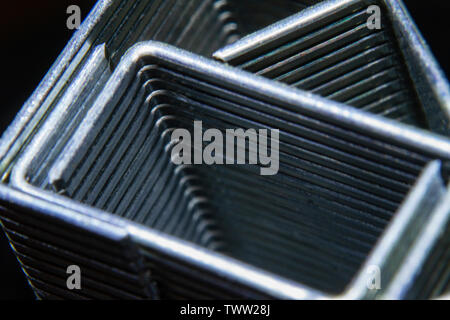 Stapler refill in a close-up picture Stock Photo