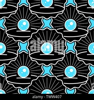 Cute Skin Seamless Pattern With Pearl Ready For Your Design, Greeting Card, Stock Vector