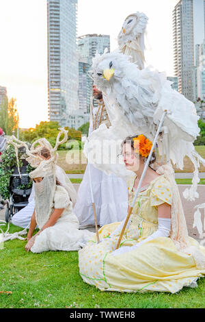 Gathering Festival, Summer Solstice Celebration,  David Lam Park, Vancouver, British Columbia, Canada. Stock Photo
