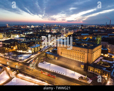 Aerial view from Helsinki, Finland Stock Photo