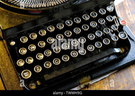 Close-up of an old-fashioned typewriter - John Gollop Stock Photo