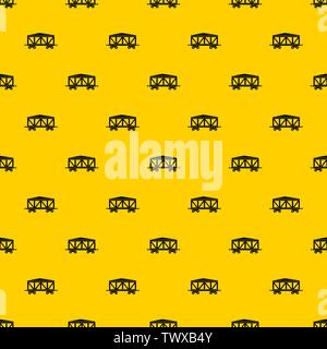 Train cargo wagon pattern vector Stock Vector