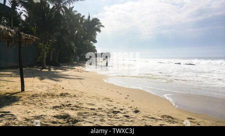 Mancora beaches one summer morning, located in northwestern Peru. Stock Photo