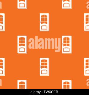 Office door pattern vector orange Stock Vector