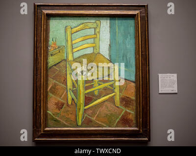 London 12 May 2019: The National Gallery in Trafalgar Square: The chiar by Vincent van Gogh Stock Photo