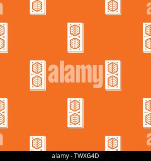 Door decoration pattern vector orange Stock Vector