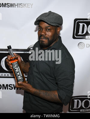 June 22, 2019 - Glendale, California, USA - Steven Cogle attends Doom's Whiskey Tasting at Remedy Liquors in Glendale, California. (Credit Image: © Billy Bennight/ZUMA Wire) Stock Photo