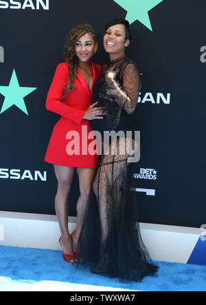 Meagan Good and La'Myia Good at the 2019 BET Awards held at Microsoft