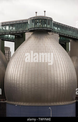 Newtown Creek Sewage treatment plant in Greenpoint Brooklyn Stock Photo