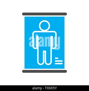 Body scan related icon on background for graphic and web design. Simple ...
