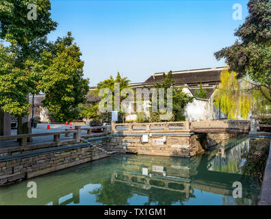 Scenery of Pingjiang Road, Suzhou Stock Photo