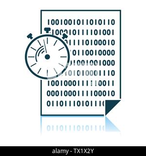 Fast Development Icon. Shadow Reflection Design. Vector Illustration. Stock Vector