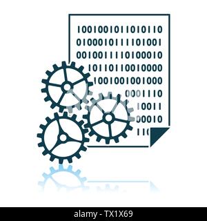 App Development Icon. Shadow Reflection Design. Vector Illustration. Stock Vector