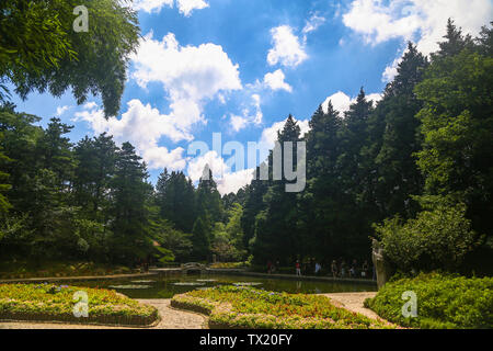 Jiangxi Lushan scenery picture, including Pokou scenic map, embroidery valley scenic map, flower path such as Qin Lake scenic map and so on Stock Photo