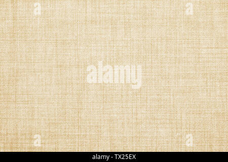 Beige colored seamless linen texture or fabric canvas background Stock Photo