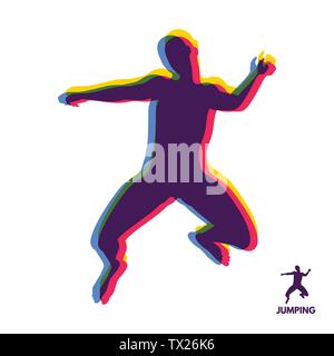 High Jumpman Vector high jump men athlete jumping black-white vector Stock Vector Image ...