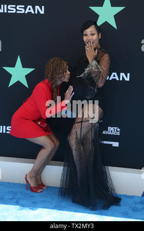 Meagan Good and La'Myia Good at the 2019 BET Awards held at Microsoft