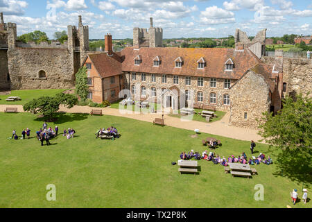 Framlingham castle, Suffolk, England, UK Stock Photo