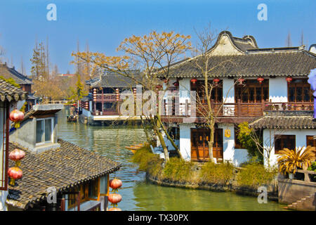 Scenery of the ancient town of Zhujiajiao, Qingpu, Shanghai Stock Photo