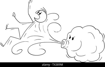 blowing wind cartoon