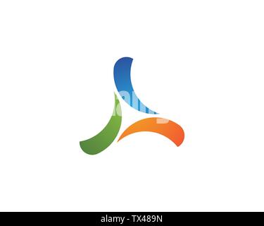 triangle icon vector design illustration template Stock Vector