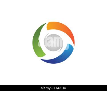 triangle icon vector design illustration template Stock Vector