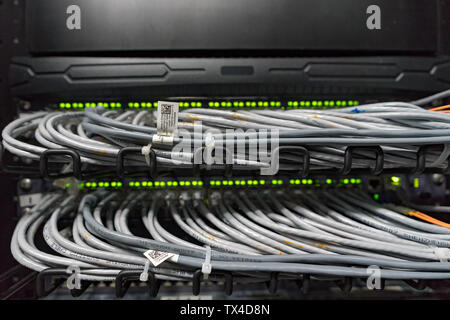Cloud Computing Center Machine Room Stock Photo