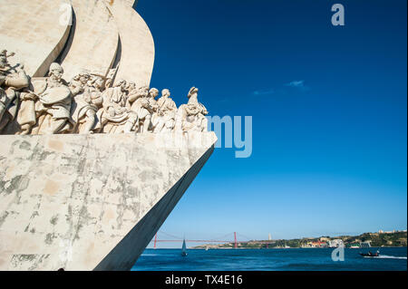 Portugal, Lisbon, Belem, Monument to the Discoveries Stock Photo