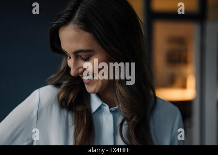 Portrait of happy young businesswoman Stock Photo
