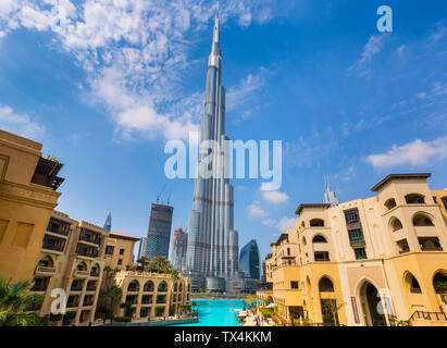 United Arab Emirates, Dubai, Burj Khalifa and Souq Al Bahar
