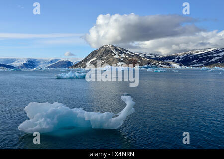 Greenland, East Greenland, Johan Petersens Fjord, ice sheet Stock Photo