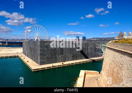 France, Marseille, Museum of European and Mediterranean Civilisations, MuCEM Stock Photo