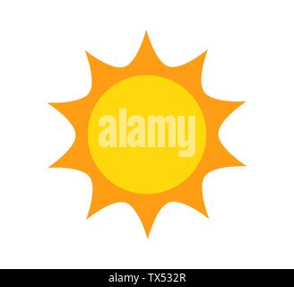 Cute sun icon. Vector illustration Stock Vector Image & Art - Alamy