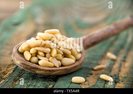 Pine nuts Stock Photo