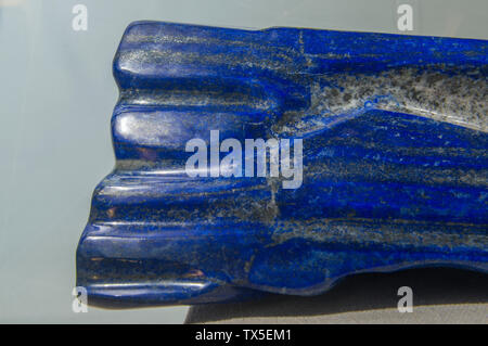 A huge Lapis lazuli from Afghanistan. Geological Museum of China. Stock Photo
