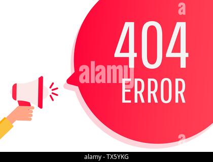 Website 404 page error with servers and desktop Stock Vector