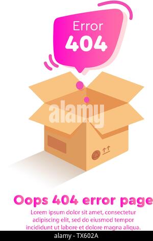 The page you requested could not be found. Stock Vector