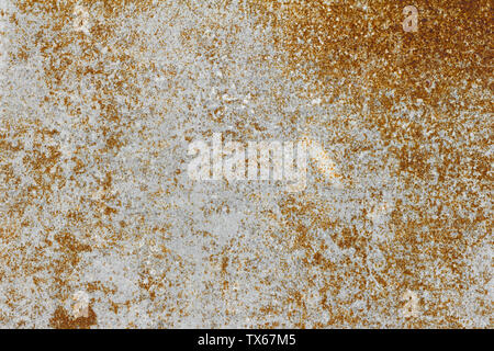 rusty background, texture of old metal sheet covered with rust Stock Photo