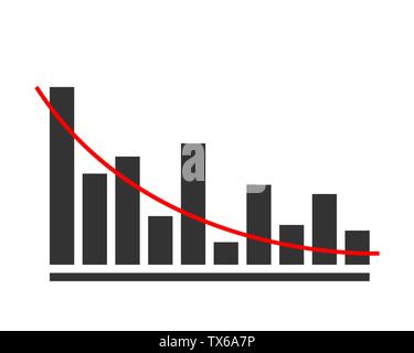 Charts and graphs vector. Diagram icon template. Stock Vector