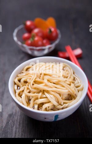 Cold vegetables, cold noodles are not the same every day. Stock Photo