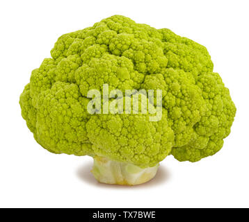 colored cauliflower path isolated on white Stock Photo