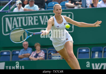 KAROLINA PLISKOVA (Cze) at Eastbourne, UK. 24th June 2019. Nature Valley International tennis at Devonshire Park. Stock Photo