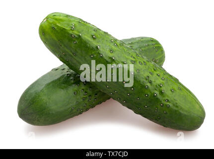 cucumber path isolated on white Stock Photo
